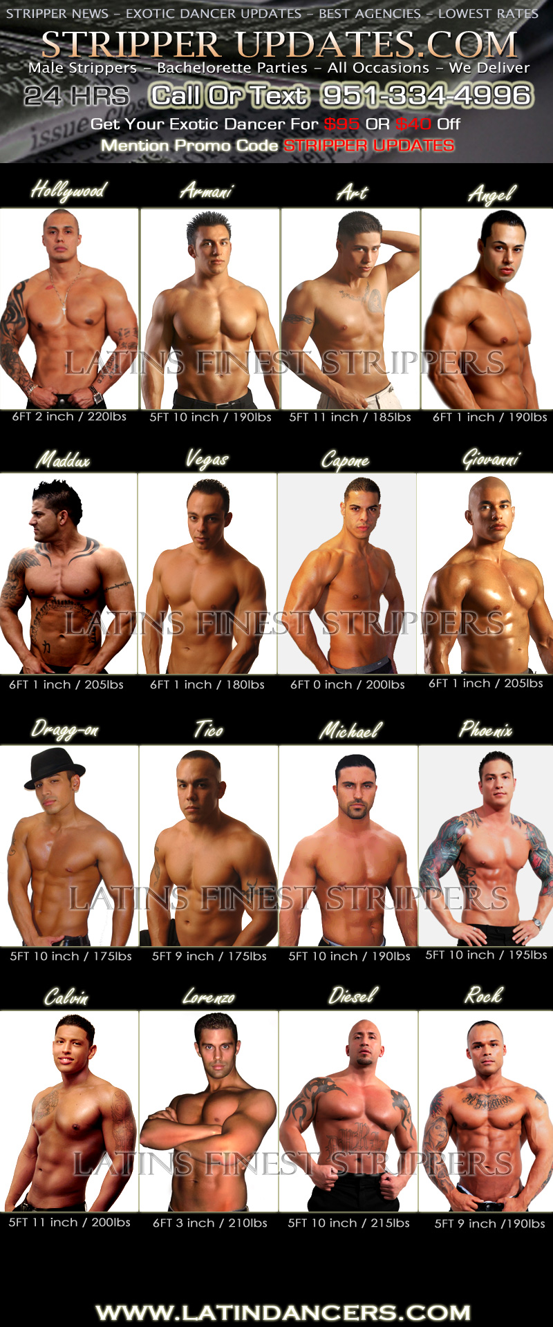 Male Strippers Promo